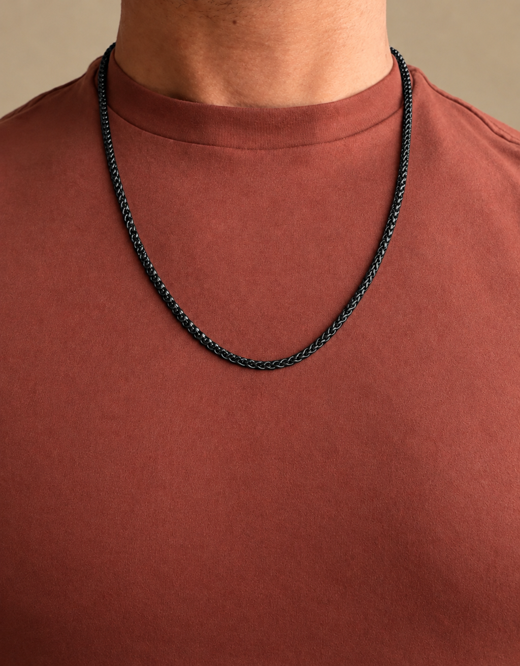 Black Braided Chain