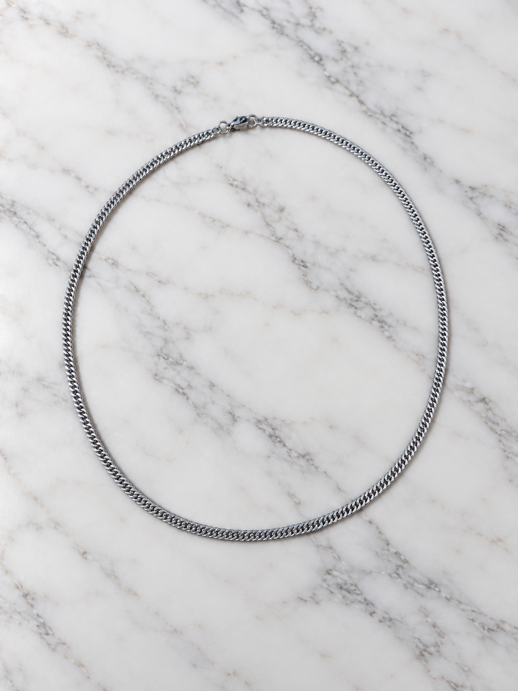 Silver Curb Chain