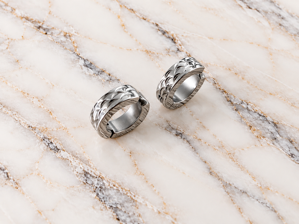 Silver Scalloped Cuffs