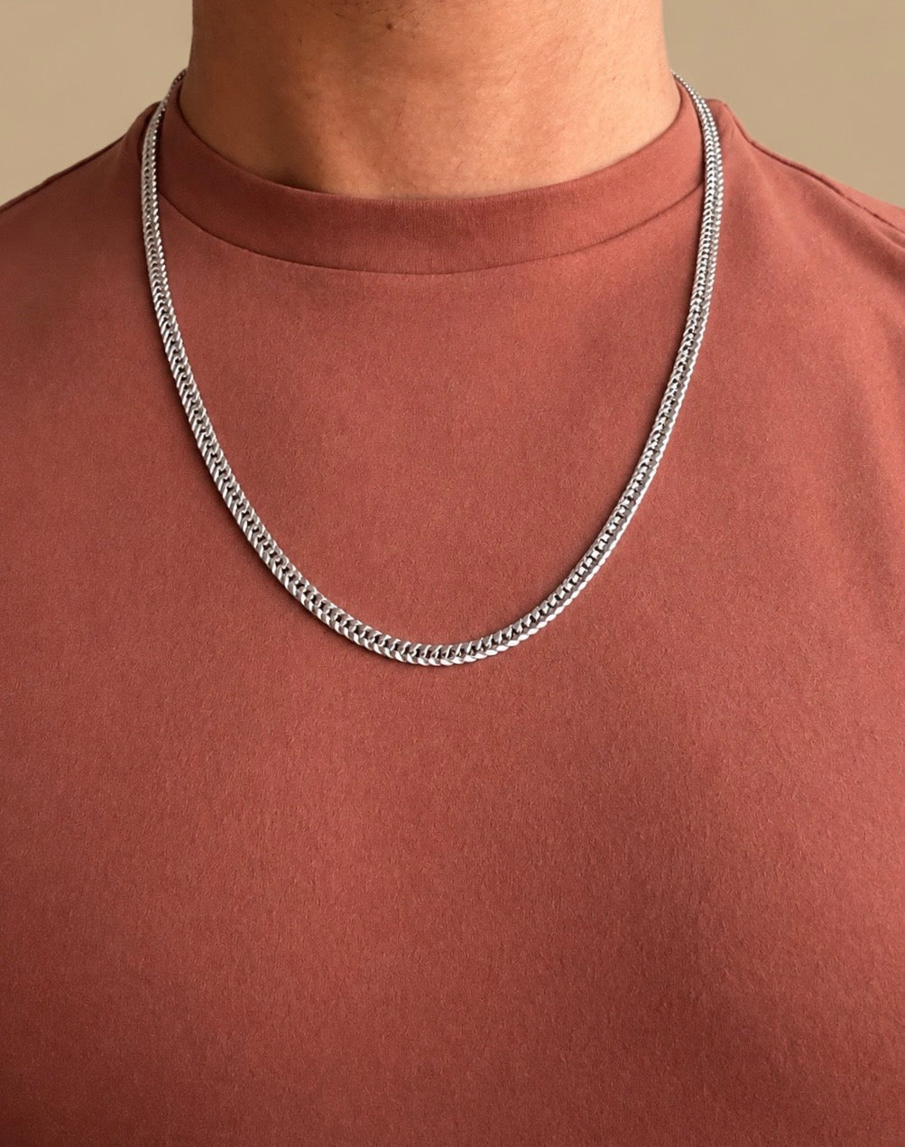 Silver Curb Chain