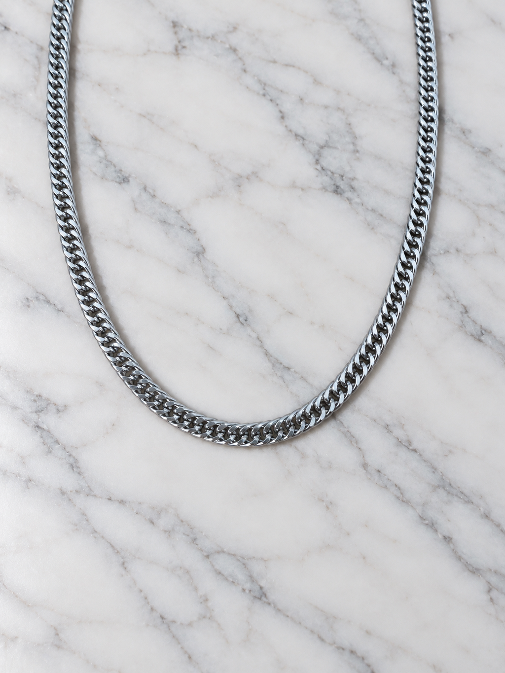 Silver Curb Chain