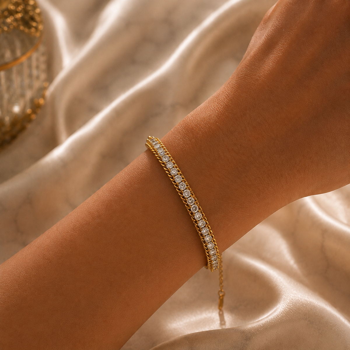 Modern Tennis Bracelet