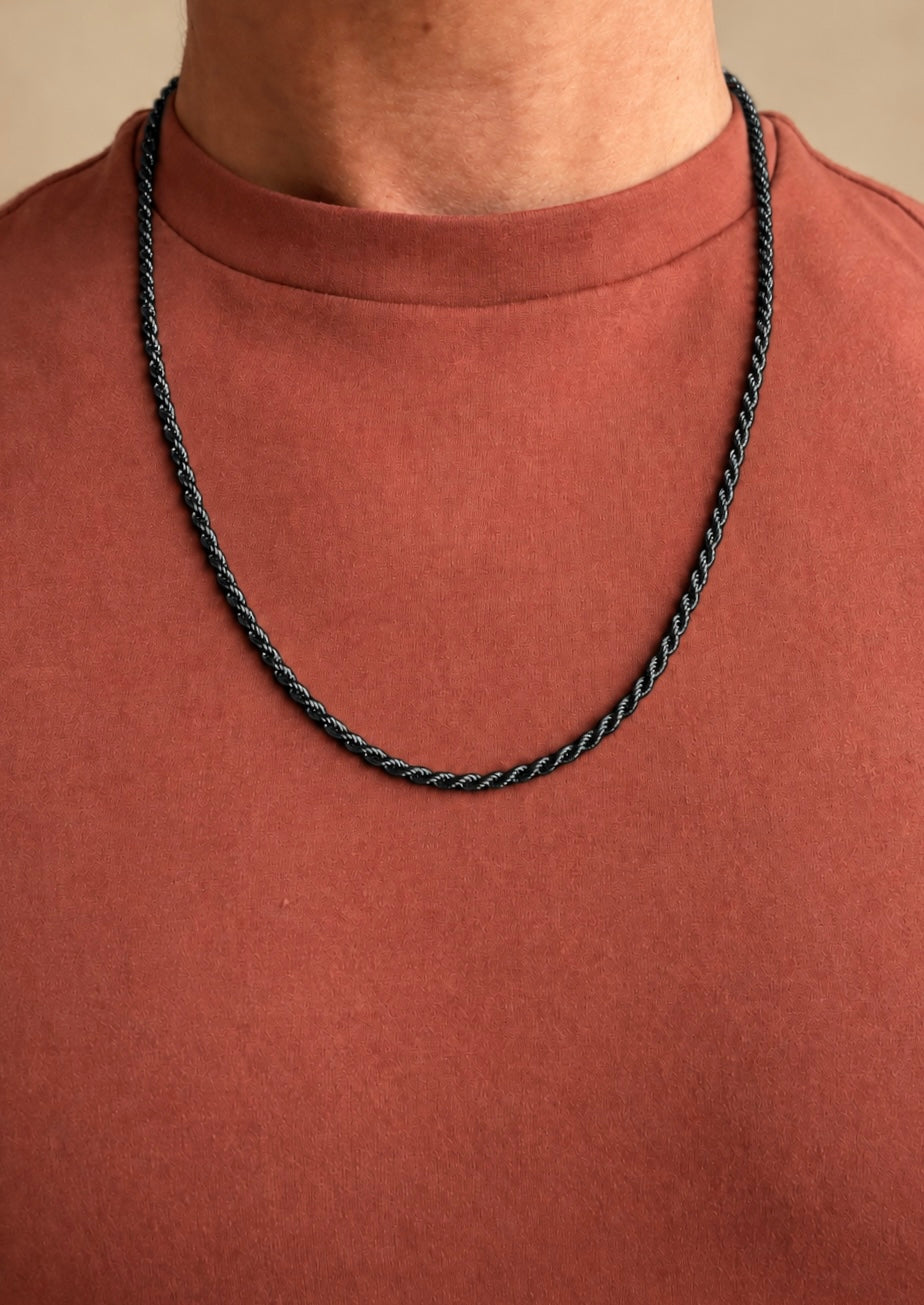 Black Twisted Chain